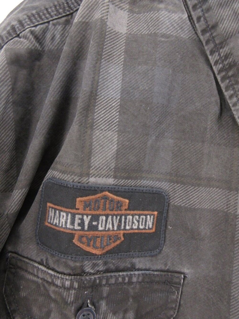 Harley Davidson Shirt XXXL Button Down Plaid Slim Fit Moto Heritage NEW - Picture 4 of 15